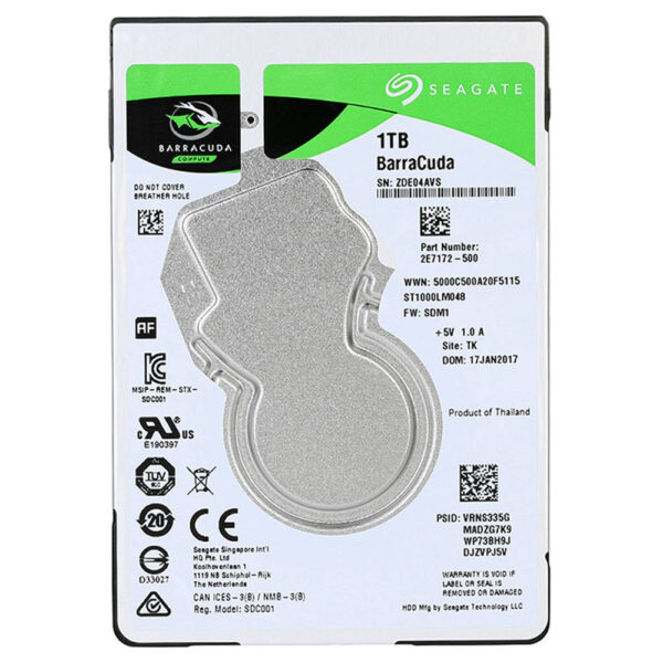 Seagate 1TB 2.5" Internal HDD