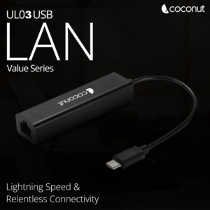 COCONUT UL03 USB C to LAN Ethernet Adapter