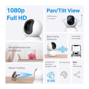 TP-LINK TAPO | TC70 | Pan / Tilt Home Security Wi-Fi Camera