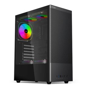 POWERX U610 ULTRA ATX CABINET (BLACK)